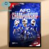 Washington Commanders VS Philadelphia Eagles NFL NFC Champions Playoff 2025 Home Decor Poster Canvas