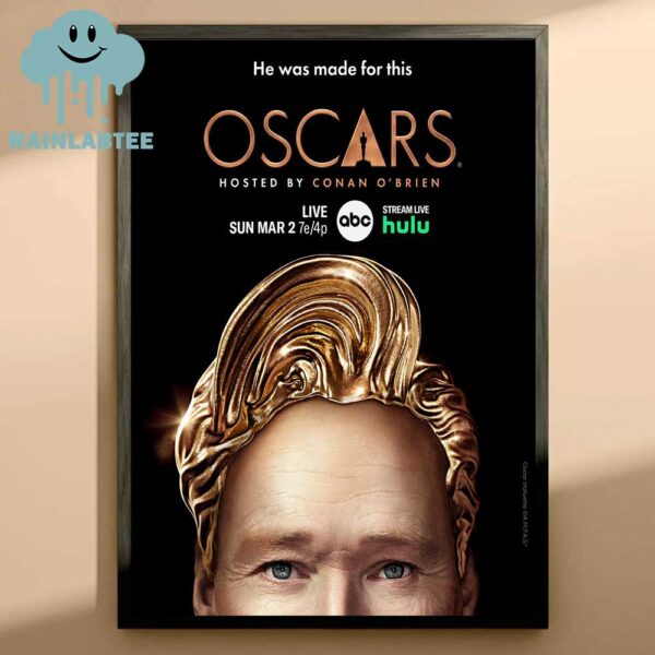 2025 Oscars Hosted By Conan O’brien Live March 2nd 2025 Home Decor Poster Canvas