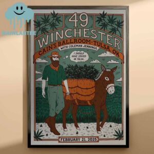 49 Winchester Tulsa OK 2025 Cains Ballroom On February 21st Home Decor Poster Canvas