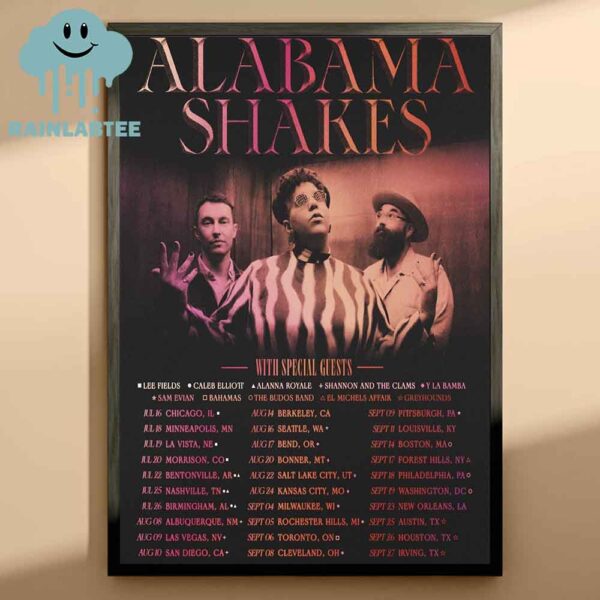 Alabama Shakes 2025 Tour Dates Home Decor Poster Canvas