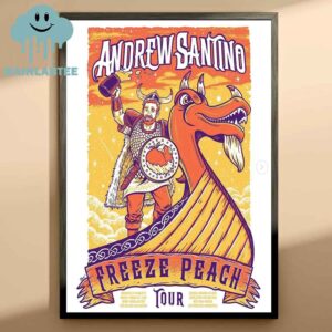 Andrew Santino Freeze Peach Tour Dates 2025 Home Decor Poster Canvas