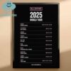 Blackpink 2025 World Tour Dates Home Decor Poster Canvas