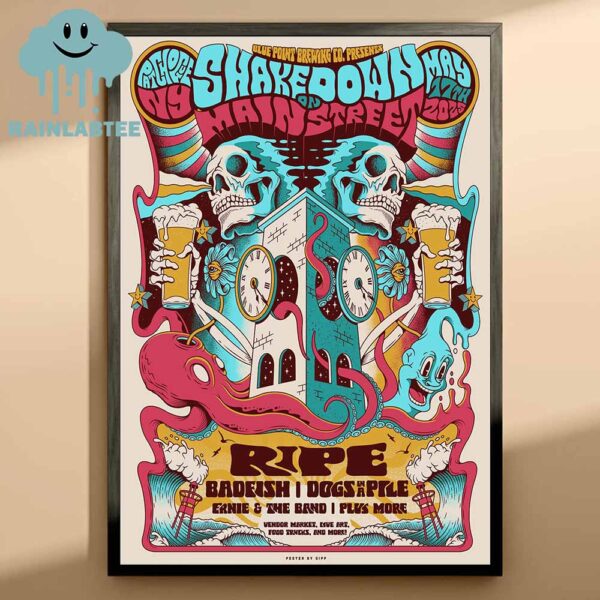 Blue Point Brewing Shakedown On Main Street 2025 Patchogue NY On May 17th Home Decor Poster Canvas