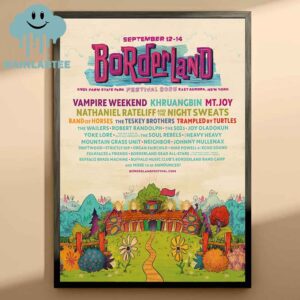 Borderland Festival 2025 East Aurora New York Knox Farm State Park From September 12th To 14th Lineup Home Decor Poster Canvas