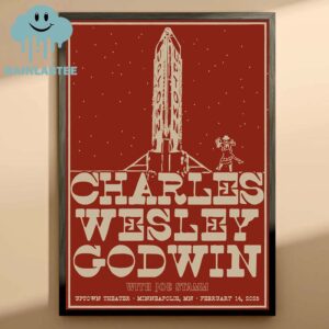 Charles Wesley Godwin Minneapolis MN 2025 Uptown Theater On February 14th Home Decor Poster Canvas