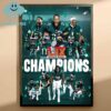 Philadelphia Eagles Super Bowl LIX Champhions Fly Eagles Fly Home Decor Poster Canvas