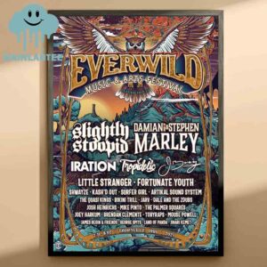 Everwild Festival 2025 Thornville Ohio From July 31st To August 2nd Music And Art Festival Lineup Home Decor Poster Canvas