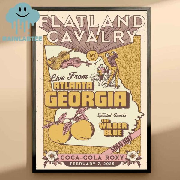 Flatland Cavalry Coca Cola 2025 Roxy Atlanta Georgia On February 7th Home Decor Poster Canvas