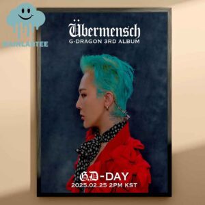 G-Dragon 3rd D-1 Album 2025 Ubermensch Release On February 25th Home Decor Poster Canvas