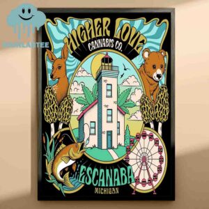 Higher Love Cannabis Co Escanaba Michigan 2025 Home Decor Poster Canvas