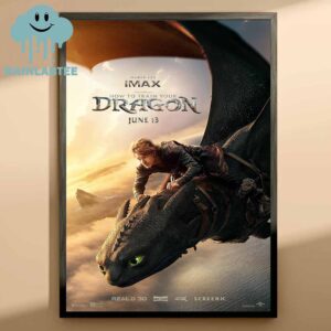 How To Train Your Drangon Live Action In Theaters June 13th 2025 Movie Film Home Decor Poster Canvas