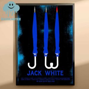 Jack White No Name UK Europe Tour Dates 2025 Home Decor Poster Canvas