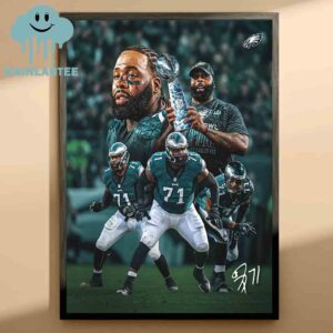 Jason Peters Philadelphia Eagles NFL Retirement 2025 Signed Home Decor Poster Canvas