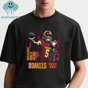 Jayden Daniels Washington Commanders 2024 NFL Offensive Rookie Of The Year Unisex T-Shirt