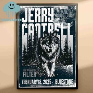 Jerry Cantrell Columbus Ohio 2025 The Bluestone On February 18th I Want Blood Tour Home Decor Poster Canvas