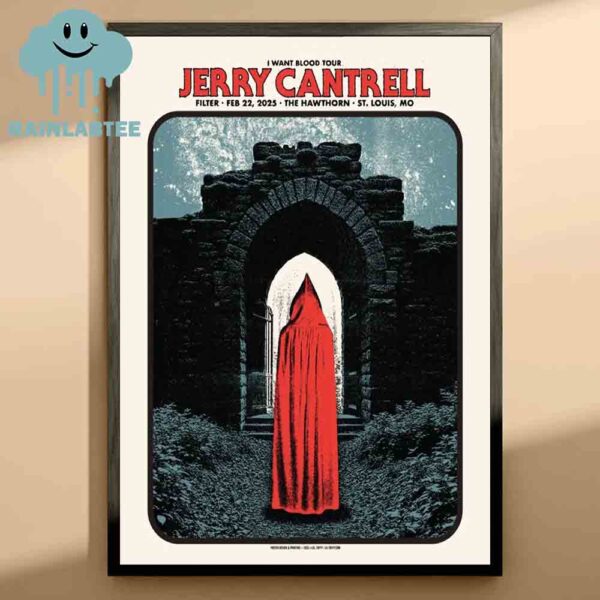 Jerry Cantrell The Hawthorn 2025 St Louis MO On February 22nd Home Decor Poster Canvas