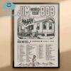 Jim Bob Hardy 2025 World Tour Dates With Koe Wetzel And Stephen Wilson Jr Home Decor Poster Canvas