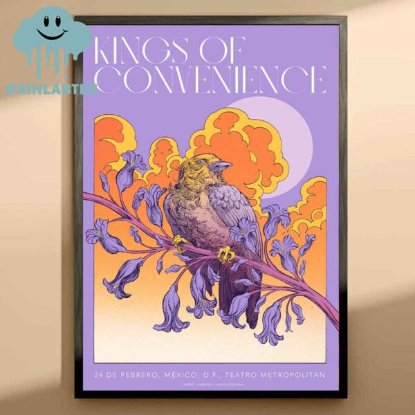 Kings Of Convenience Mexico 2025 DF Teatro Metropolitan On February 24th Home Decor Poster Canvas