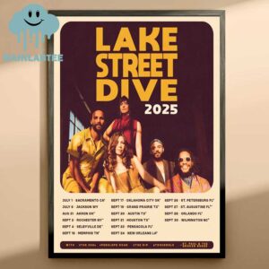 Lake Street Dive 2025 Tour Dates Home Decor Poster Canvas