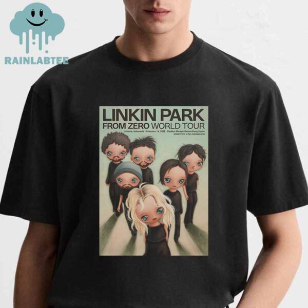 Linkin Park Jakarta Indonesia 2025 Stadion Madya Gelora Bung Karno On February 16th From Zero Tour Unisex T-Shirt