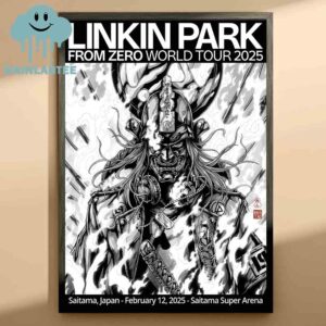 Linkin Park Saitama Japan 2025 Super Anrena On February 12th From Zero Tour Home Decor Poster Canvas