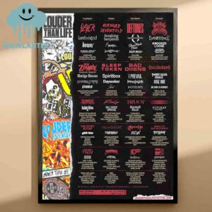 Louder Than Life Festival 2025 Lineup Louisville Kentucky From September 18th To 21st Home Decor Poster Canvas