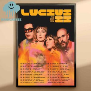 Lucius Band 2025 The Gold Rush Tour Dates Home Decor Poster Canvas