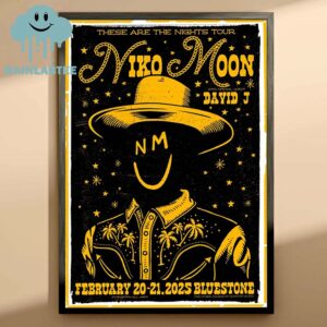 Niko Moon Columbus Ohio 2025 The Bluestone On February 20th 21st Home Decor Poster Canvas