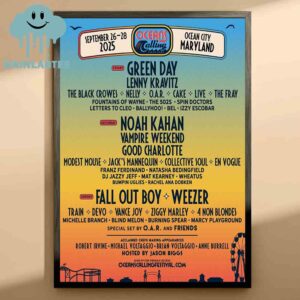 Oceans Calling Festival 2025 Lineup Ocean City Maryland From September 26th To 28th Home Decor Poster Canvas