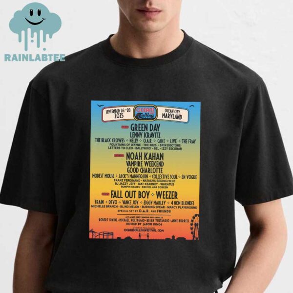 Oceans Calling Festival 2025 Lineup Ocean City Maryland From September 26th To 28th Unisex T-Shirt