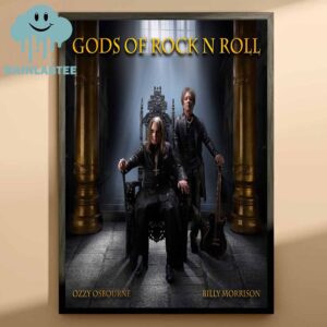 Ozzy Osbourne x Billy Morrison God Of The Rock N Roll Home Decor Poster Canvas