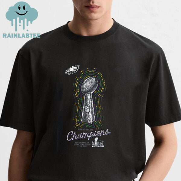 Philadelphia Eagles Super Bowl LIX NFL Champions Lombardi Trophy Classic T-Shirt