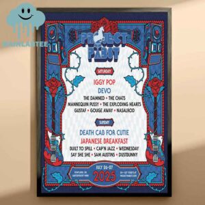 Project Pabst Fest Portland OR 2025 Waterfront Park On July 26th 27th Lineup Home Decor Poster Canvas