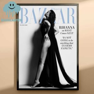 Rihanna On Harper’s Bazaar Magazine Cover 2025 Home Decor Poster Canvas