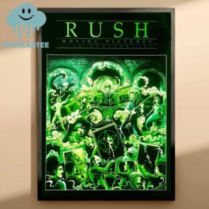 Rush Moving Pictures 4th Anniversary Home Decor Poster Canvas