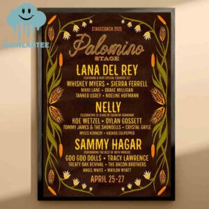 Stagecoach Festival 2025 Lineup Palomino Satge From April 25th To 27th Home Decor Poster Canvas