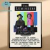 The Lumineers The Automatic World Tour 2025 Home Decor Poster Canvas