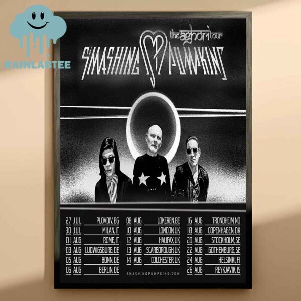 The Smashing Pumpkins 2025 The Aghori Tour Dates Home Decor Poster Canvas