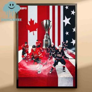 The USA Vs Canada Hockey 4 Nation Face Off Championship Game 2025 Home Decor Poster Canvas