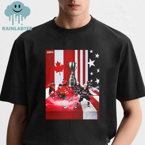 The USA Vs Canada Hockey 4 Nation Face Off Championship Game 2025 Unisex T-Shirt