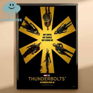 Thunderbolts Marvel Studios In Cinemas April 30th 2025 Movie Film Home Decor Poster Canvas