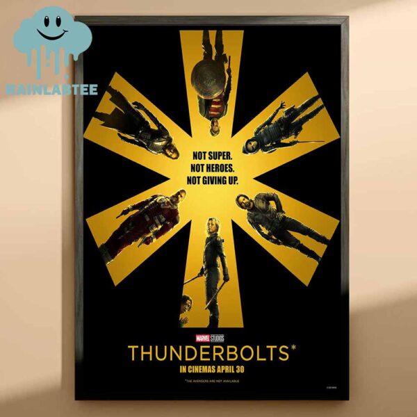 Thunderbolts Marvel Studios In Cinemas April 30th 2025 Movie Film Home Decor Poster Canvas