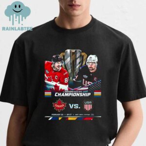 USA Vs Canada 2025 4 Nations Face Off Championship Game Unisex T-Shirt