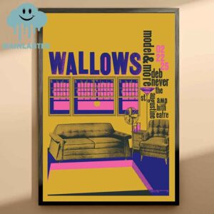 Wallows Band The St Augustine Amphitheatre On February 22ns 2025 With Debnever Home Decor Poster Canvas