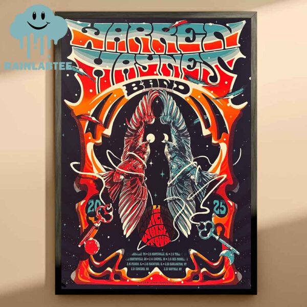 Warren Haynes Band 2025 Winter Tour Dates Million Voices Whisper Home Decor Poster Canvas