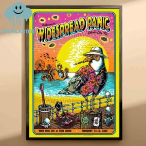 Widespread Panic Atlantic City NJ From February 14th To 16th Home Decor Poster Canvas