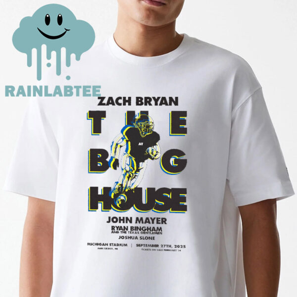 Zach Bryan The Big House Concert Michigan Stadium 2025 Ann Arbor MI On September 27th Unisex T Shirt Hoodie Sweater