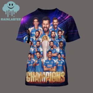 Champions Trophy IPL Final 2025 Congratulations Team India All Over Print Shirt