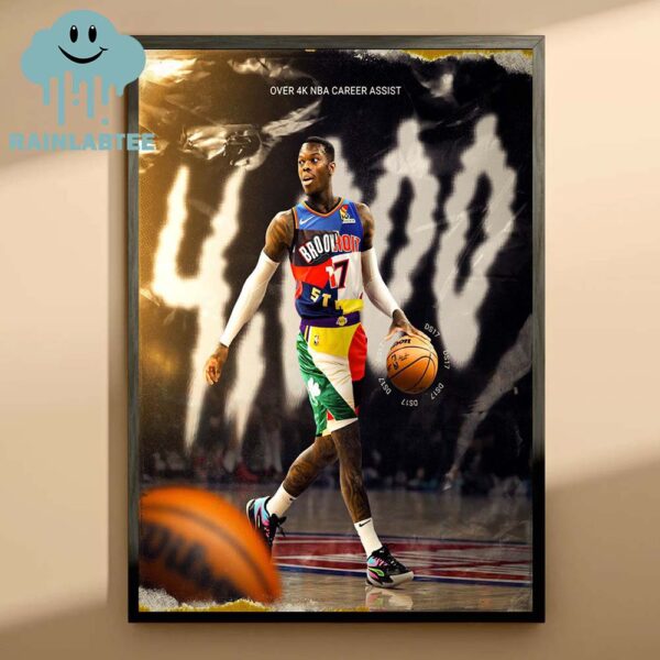 Dennis Schröder Over 4.000 NBA Career Assists Home Decor Poster Canvas