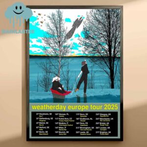 Hornet Disaster Europe Tour Weatherday Europe Tour 2025 Home Decor Poster Canvas